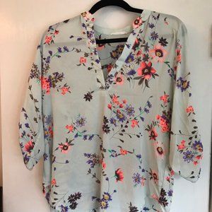 Light floral tunic